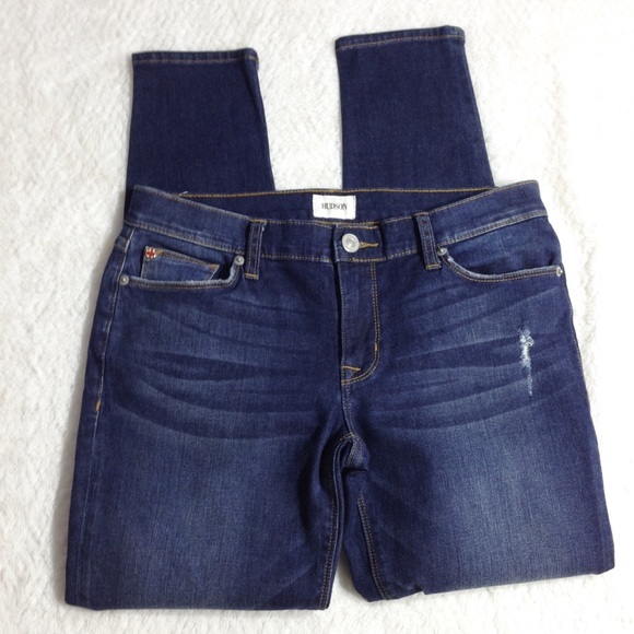 Hudson Krista Distressed Ankle Super Skinny Jeans - Picture 3 of 11